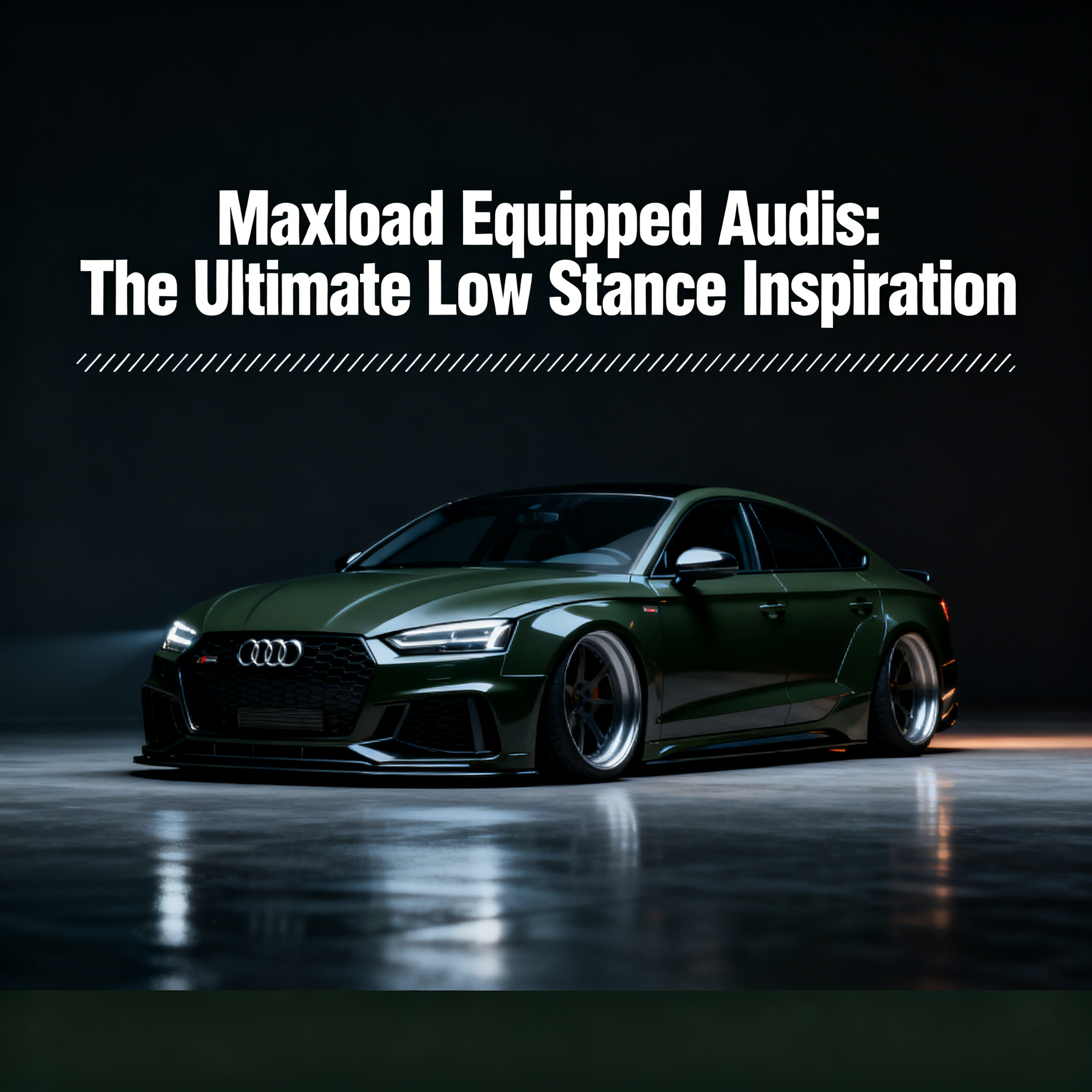 These Audis Look Insane with Maxload Air Suspension