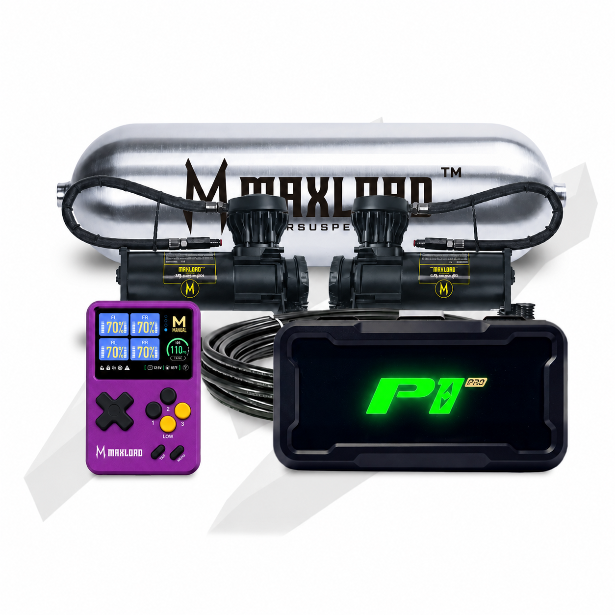MAXLOAD P1 エアマネジメント デュアル V680&5 ガロンタンク付き