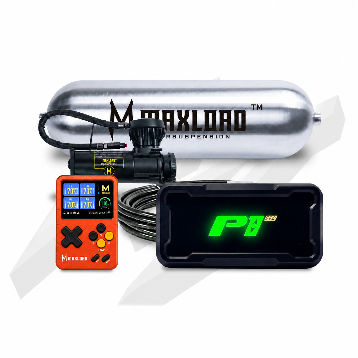 MAXLOAD P1 エアマネジメント シングル V680 & 3 ガロンタンク付き