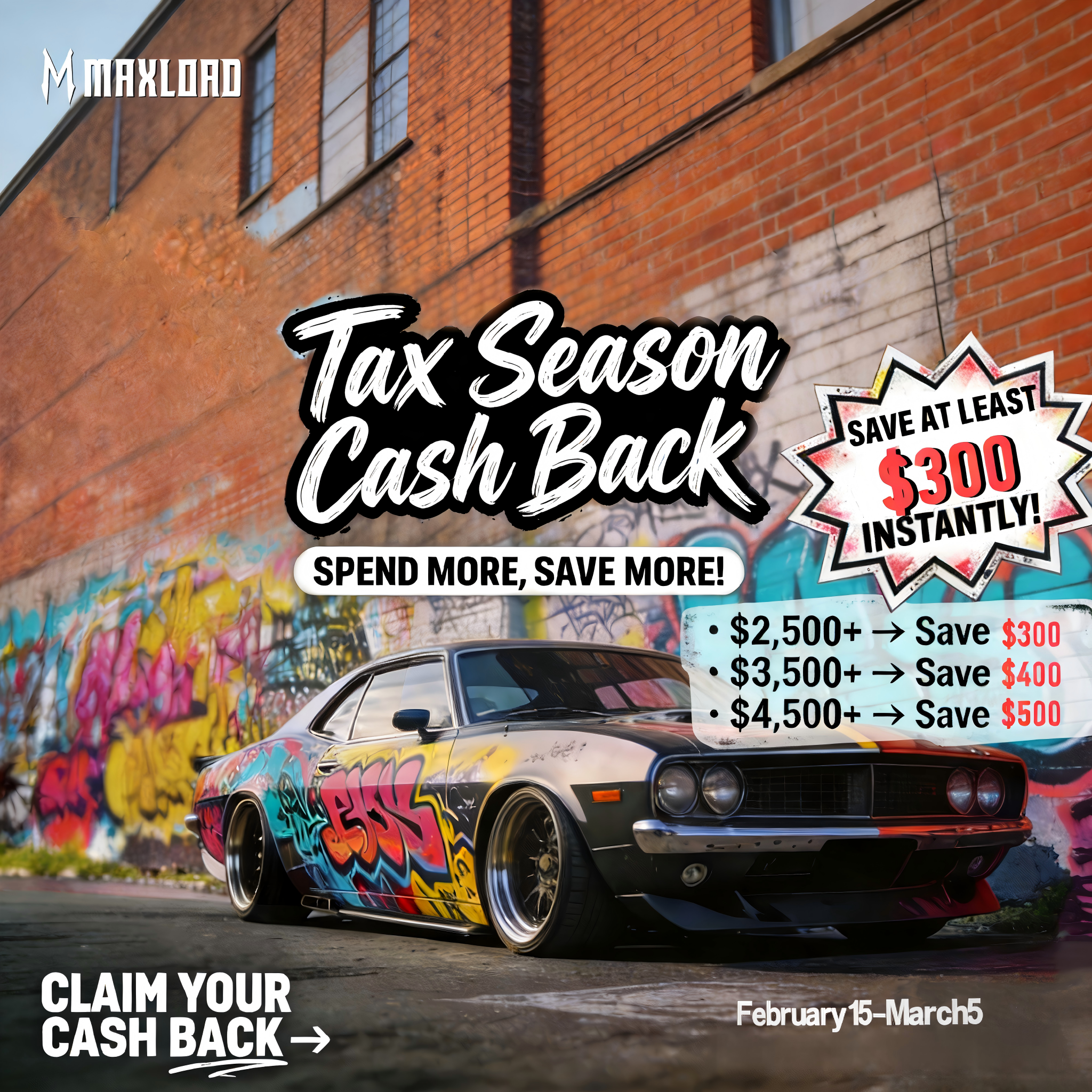 Maxload Tax Season Cash Back: Elevate Your Suspension, Maximize Your Savings