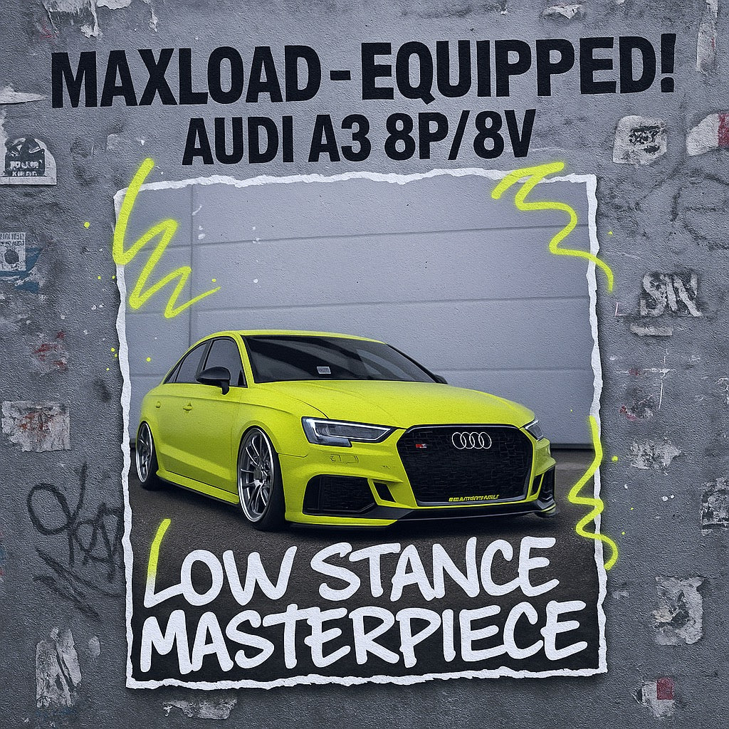 Audi A3 8P/8V Air Suspension Upgrade | Maxload Customer Build Showcase [Audi Series]