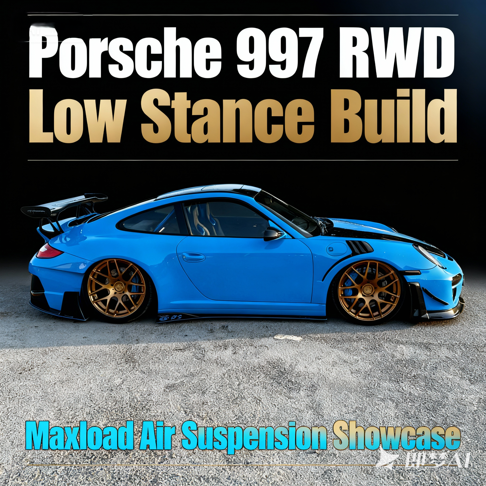 Porsche 911 997 (2005-2012) RWD Air Suspension Upgrade | Maxload Customer Build Showcase [Porsche Series]