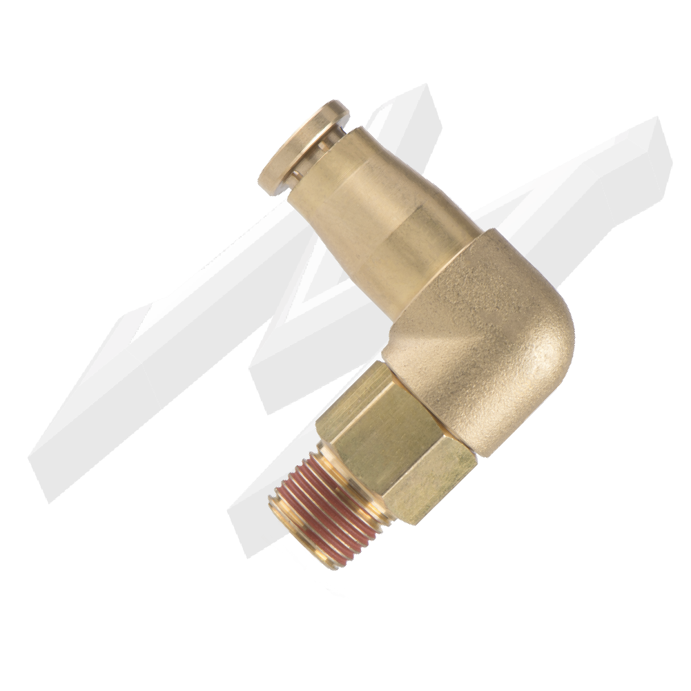 DOT Swivel Elbow 1/8NPT 1/4OD