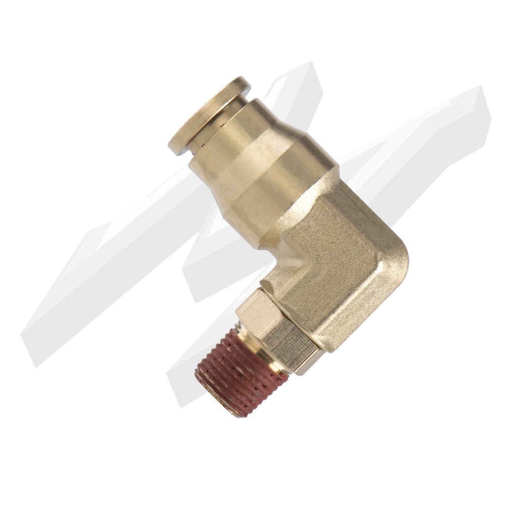 DOT Swivel Elbow 1/8NPT 3/8OD