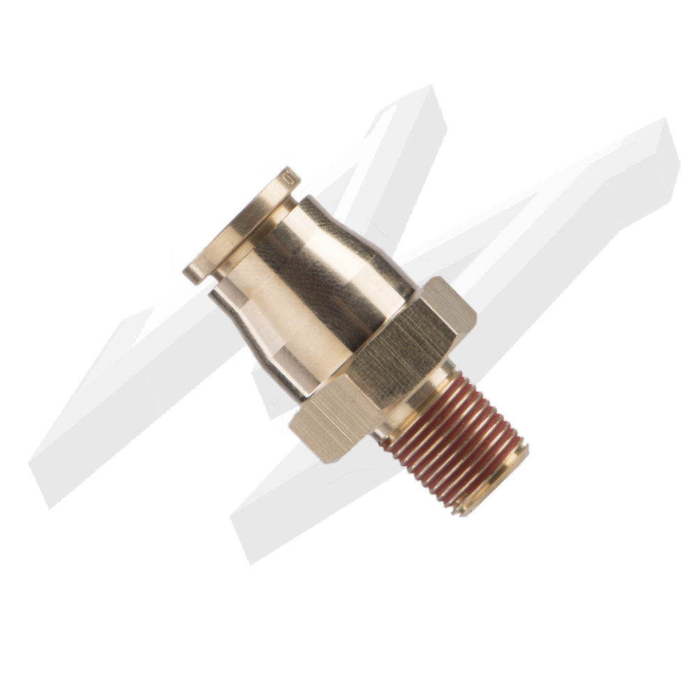 DOT Male Connector 1/8NPT 3/8OD